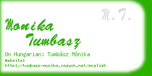 monika tumbasz business card