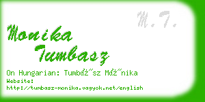 monika tumbasz business card